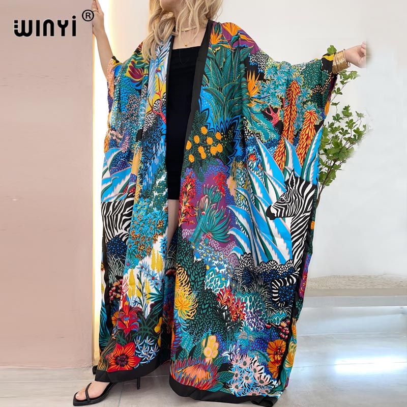 Women'S Fashion Kimono - WINYI Africa Middle East Kimono Women