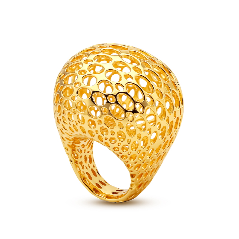 Women'S Fashion Website - IVOG Hollow Round Ball Large Ring