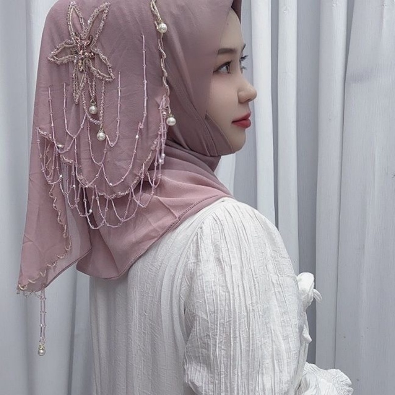 Women Fashion Malaysia - Hijab Muslim Women Shawl Headscarf Luxury