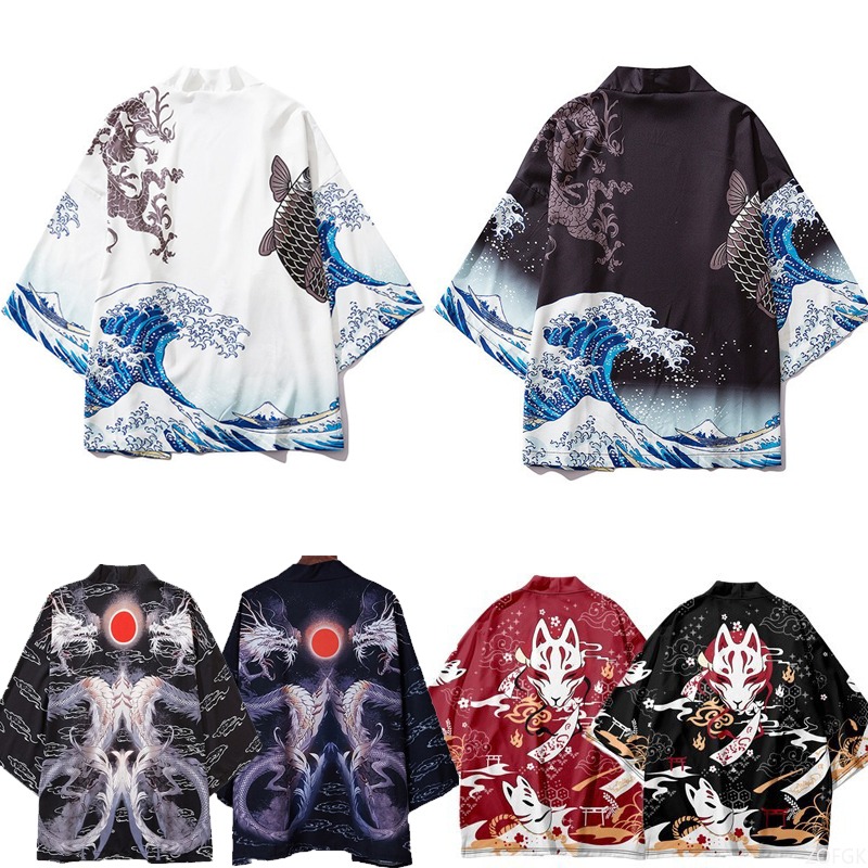Chinese Style Harajuku Haori P - Women'S Fashion Kimono recension och pris