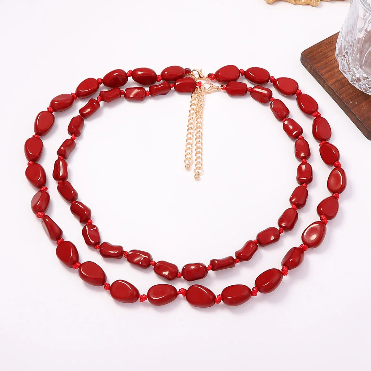 Multilayer Irregular Oval Bead - Women'S Fashion Ww2 recension och pris