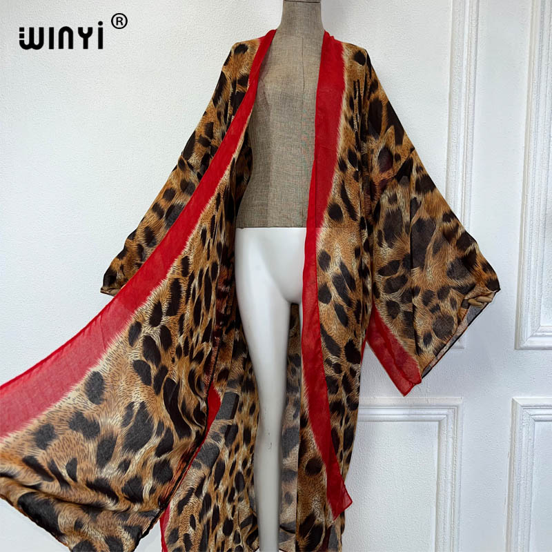2023 WINYI leopard print semi- - Women'S Fashion Kimono recension och pris