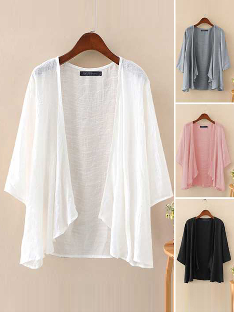 Fashion Solid Cardigans Womens - Women'S Fashion Kimono recension och pris