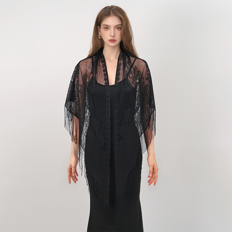 New Embroidery Lace Scarf Shaw - Women'S Fashion Poncho recension och pris