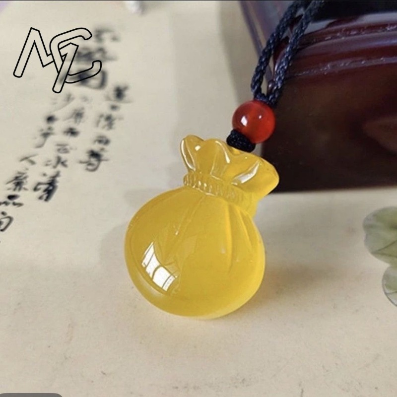 Natural Agate Blessing Bag Pen - Women Fashion Handbags recension och pris