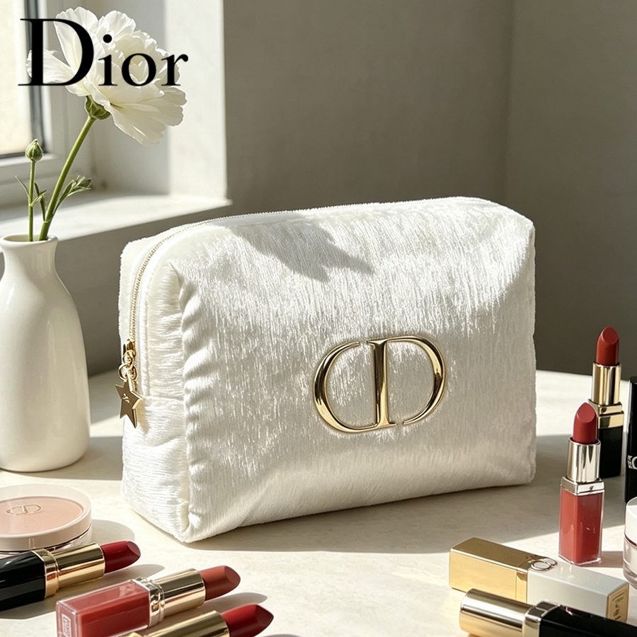 Dior’s Bag White Velvet Travel - Women Fashion Logo recension och pris