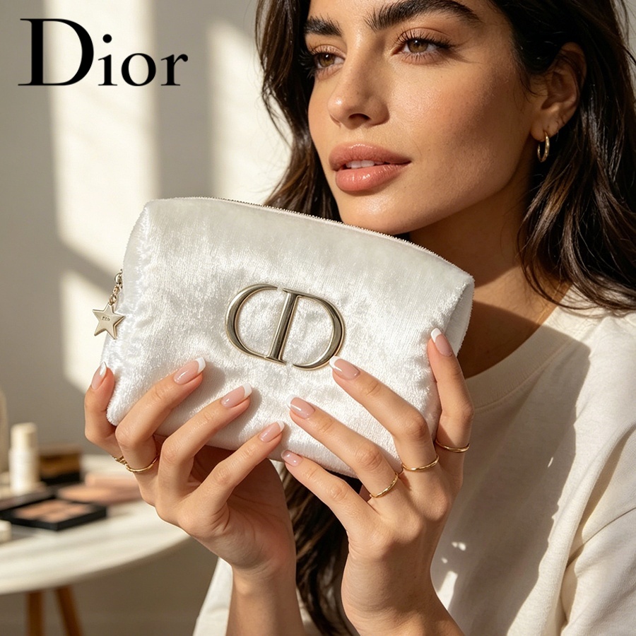 Dior’s Bag White Velvet Travel - Women Fashion Logo recension och pris