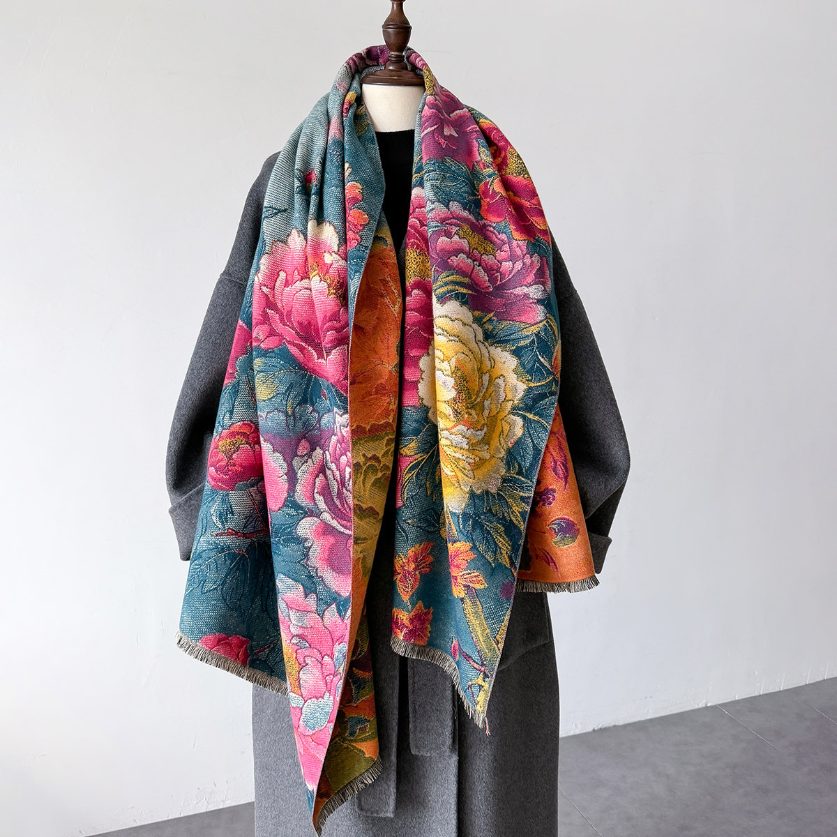 Warm Cashmere Scarf Women Shaw - Women'S Fashion Poncho recension och pris