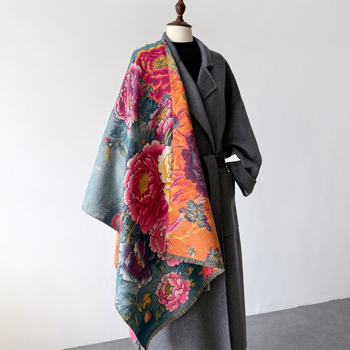 Warm Cashmere Scarf Women Shaw - Women'S Fashion Poncho recension och pris