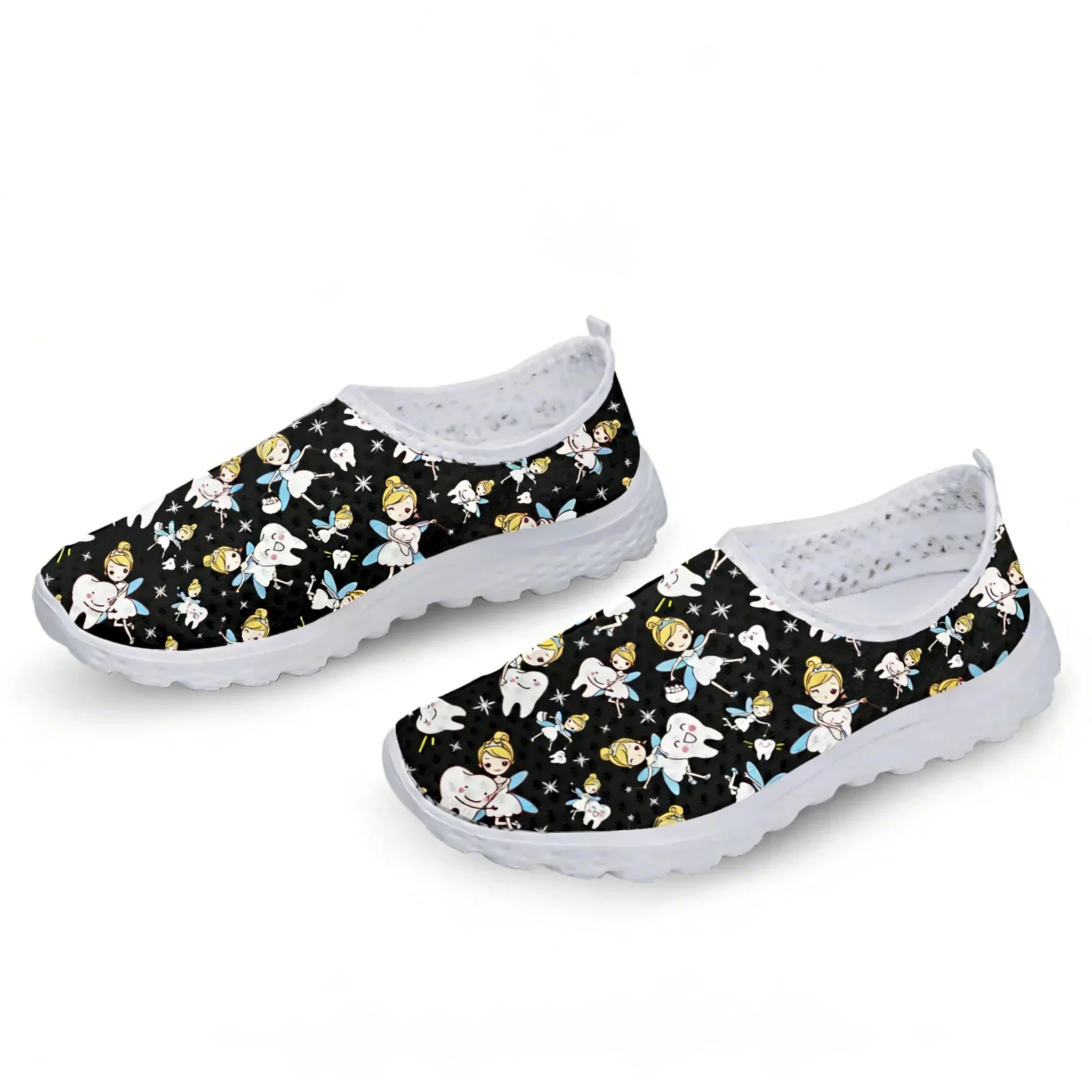 Cute Cartoon Nurse Elf/Teeth M - Women'S Fashion Tennis Shoes recension och pris