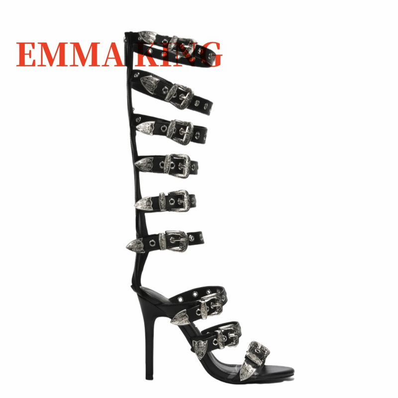 Womens Round Toe High Heels Ba - Women'S Fashion Belts recension och pris