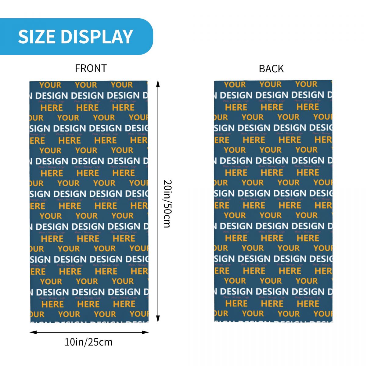 Custom Your Design Here Bandan - Women Fashion Logo recension och pris