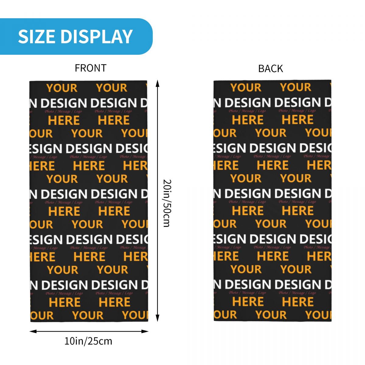 Custom Your Design Here Bandan - Women Fashion Logo recension och pris