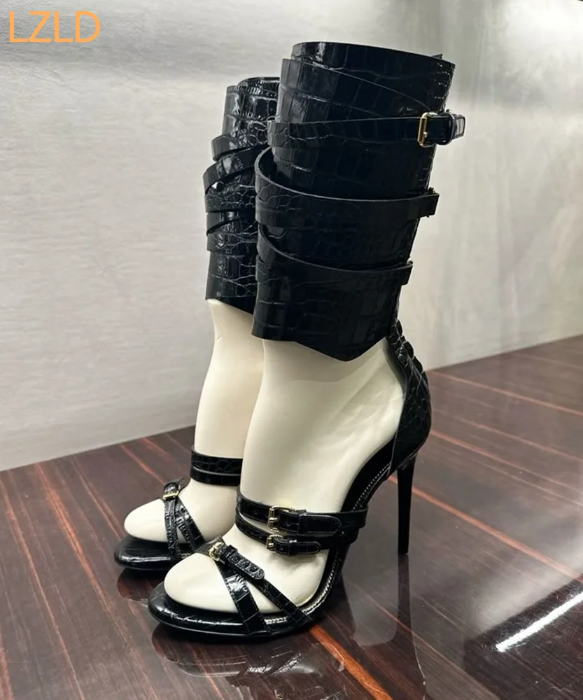 Black Sexy Catwalk Women Sanda - Women'S Fashion Belts recension och pris