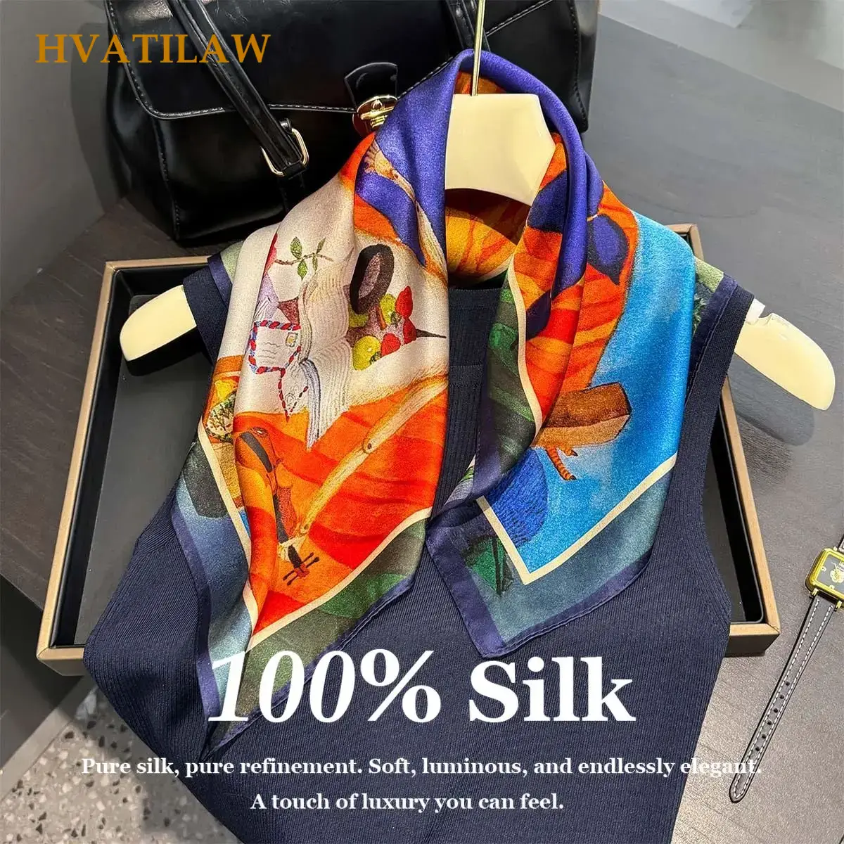 100% Pure Silk Scarf Summer Wo - Women'S Fashion Poncho recension och pris
