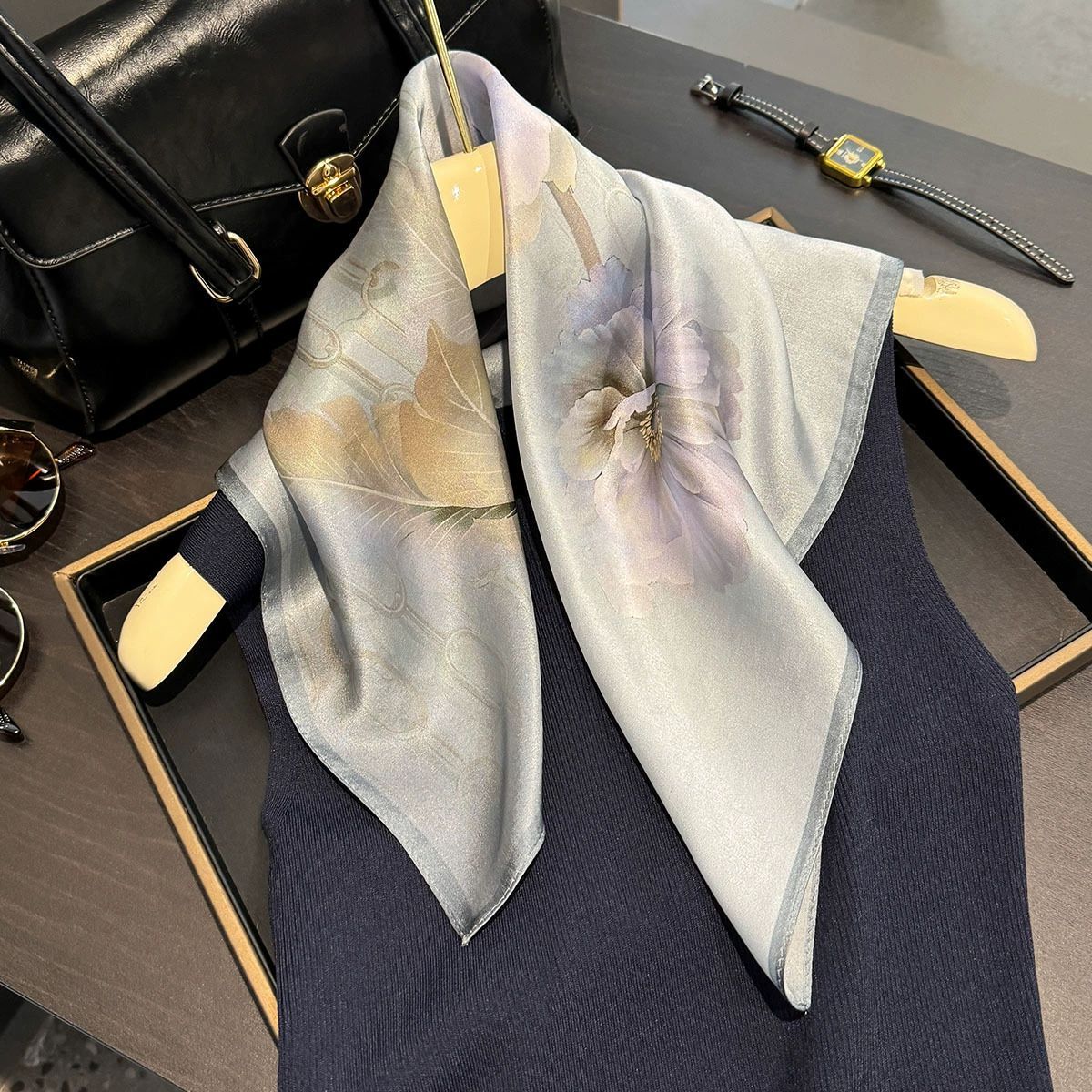 100% Pure Silk Scarf Summer Wo - Women'S Fashion Poncho recension och pris