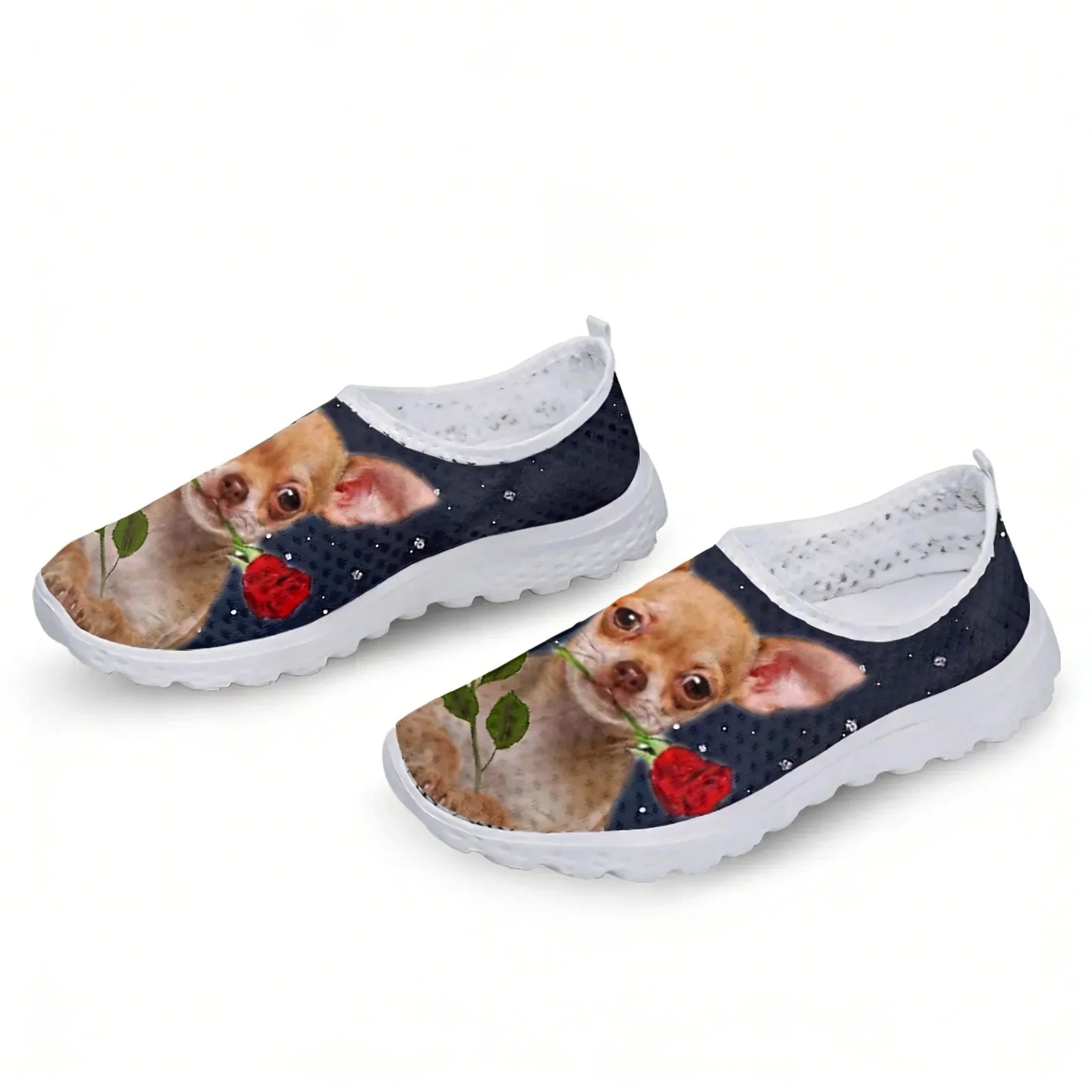 Chihuahua Rose Flower Design M - Women'S Fashion Tennis Shoes recension och pris