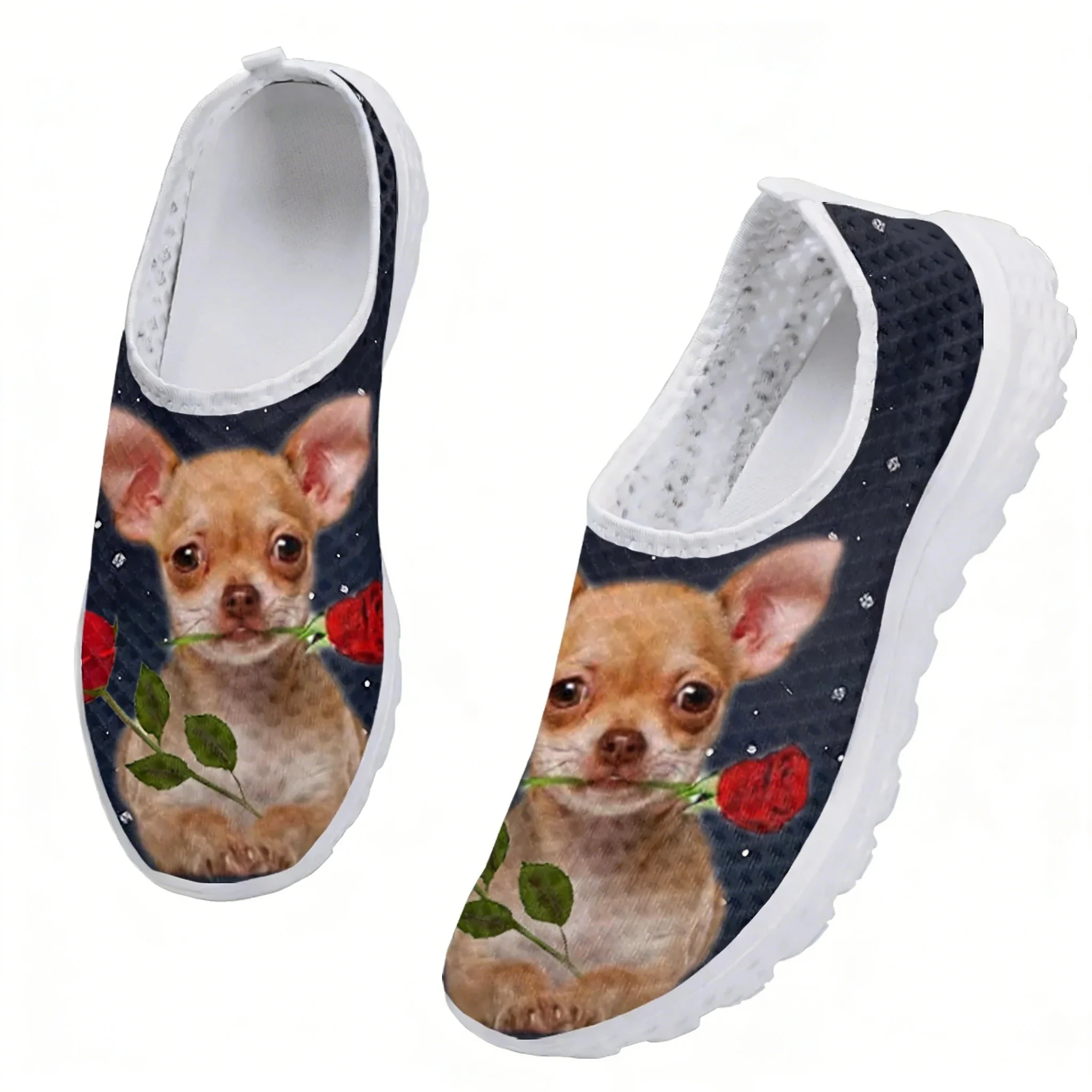 Chihuahua Rose Flower Design M - Women'S Fashion Tennis Shoes recension och pris