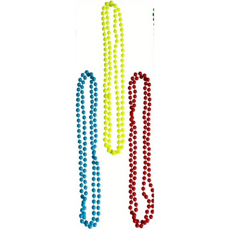NEON BEADS NECKLACE 1980S 80S  - Women'S Fashion From The 80S recension och pris