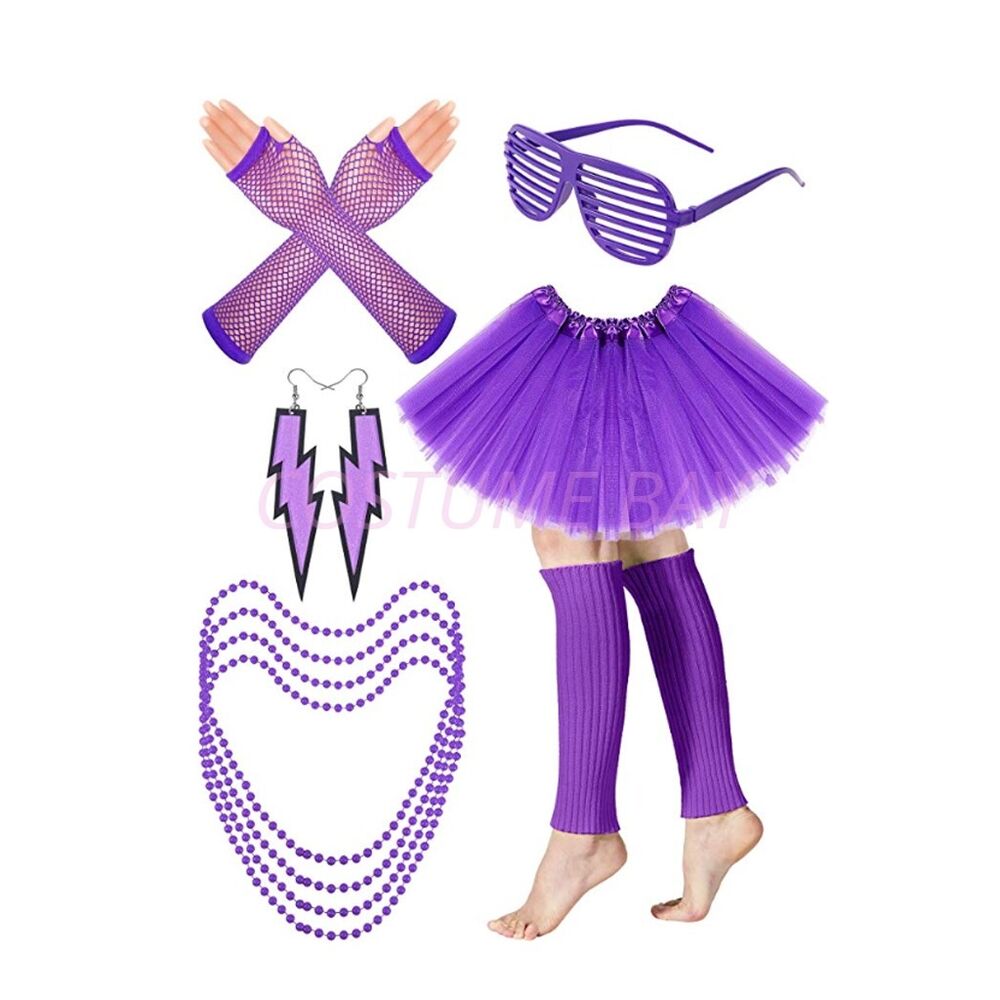 PESENAR Womens Neon 80s Tutu S - Women'S Fashion From The 80S recension och pris