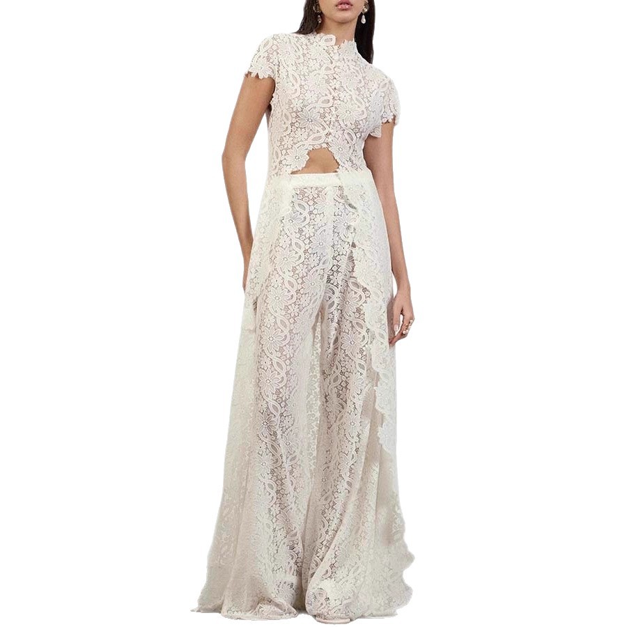 Women Lace 2 Piece Pants Set,  - Wide Leg Palazzo Pants recension och pris