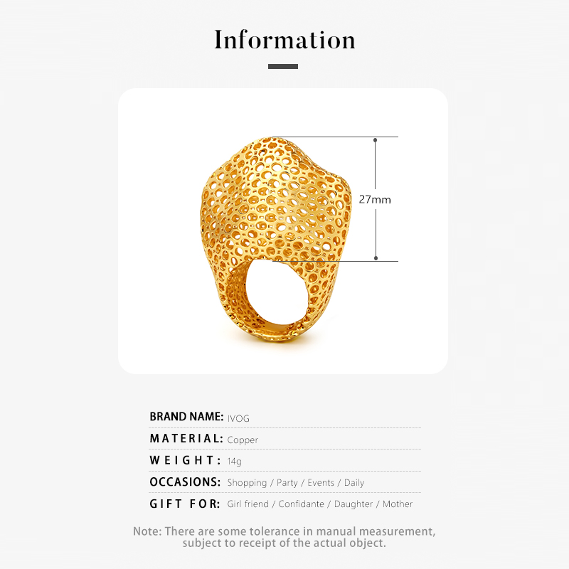 IVOG Large Crown Shape Rings H - Women'S Fashion Website recension och pris