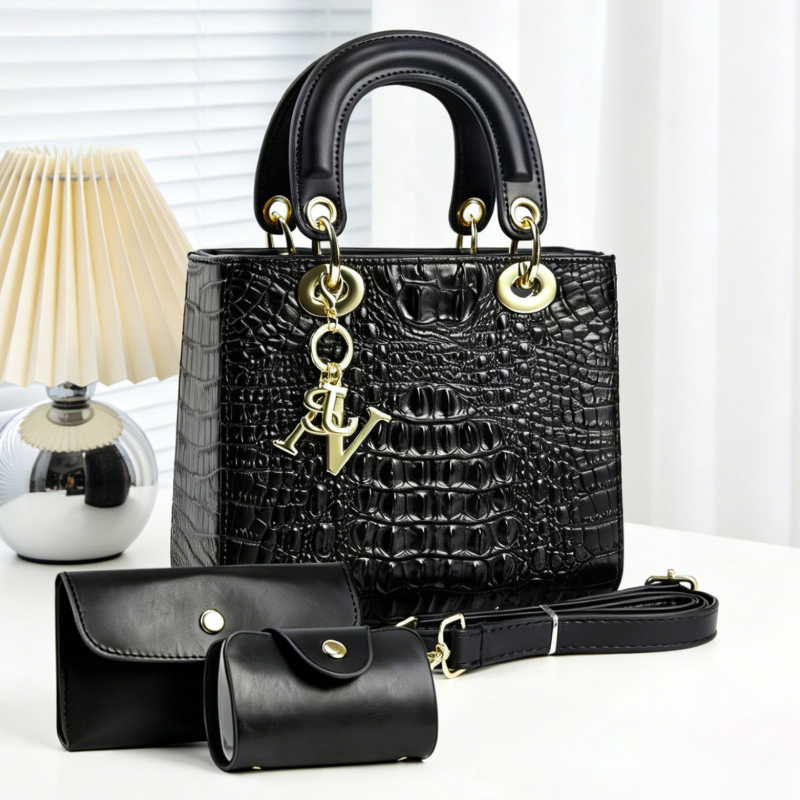 3-piece women's handbag set, s - Women Fashion Handbags recension och pris