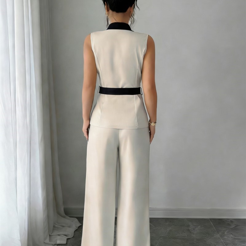 Vest Suit Women Wide Leg Pants - Wide Leg Palazzo Pants recension och pris