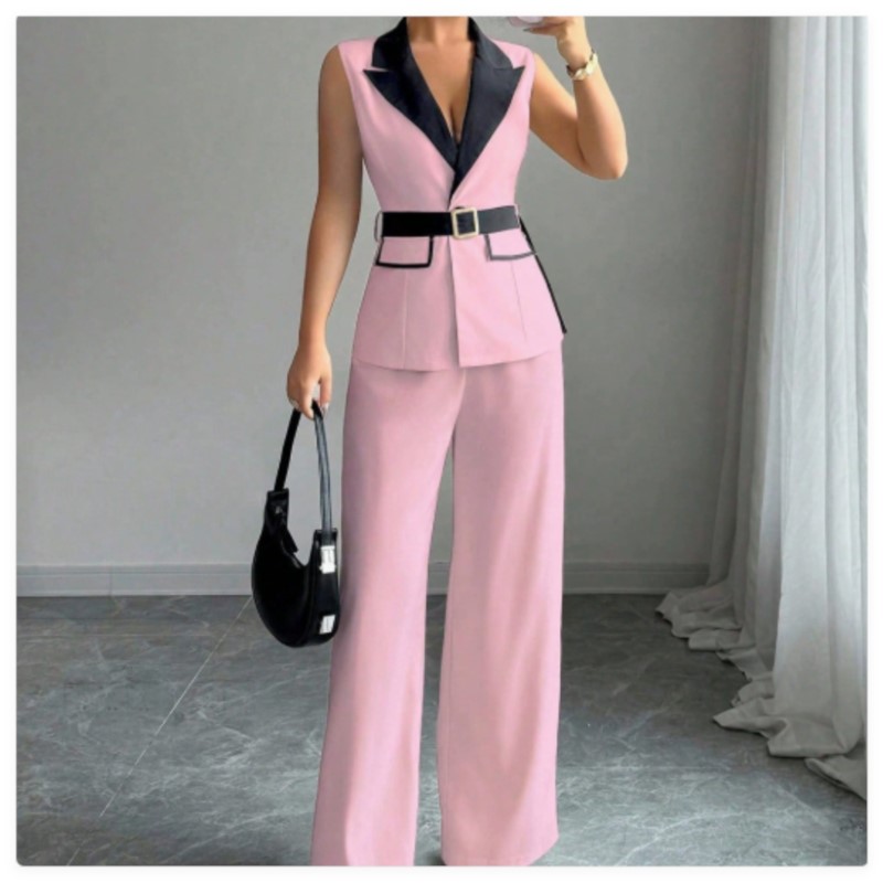 Vest Suit Women Wide Leg Pants - Wide Leg Palazzo Pants recension och pris