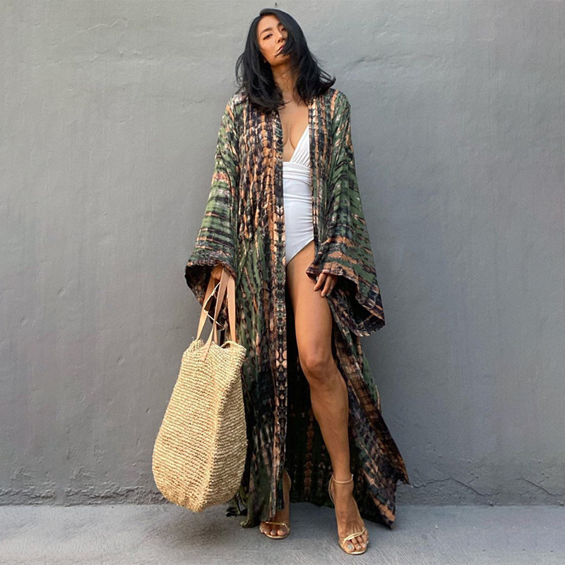 Beach Cover Ups Women Tie Dye  - Women'S Fashion Kimono recension och pris