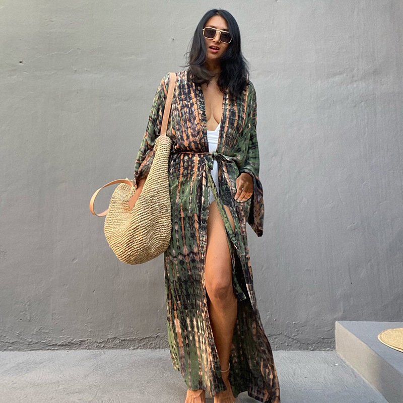 Beach Cover Ups Women Tie Dye  - Women'S Fashion Kimono recension och pris