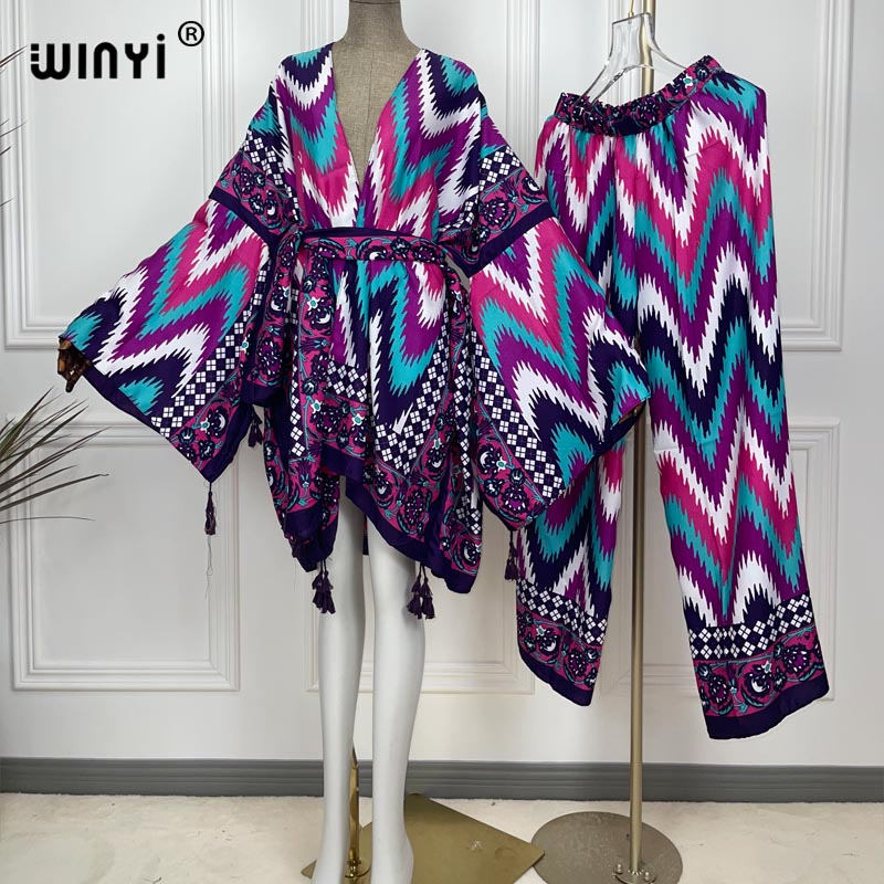 WINYI two-piece suit kimono st - Women'S Fashion Kimono recension och pris