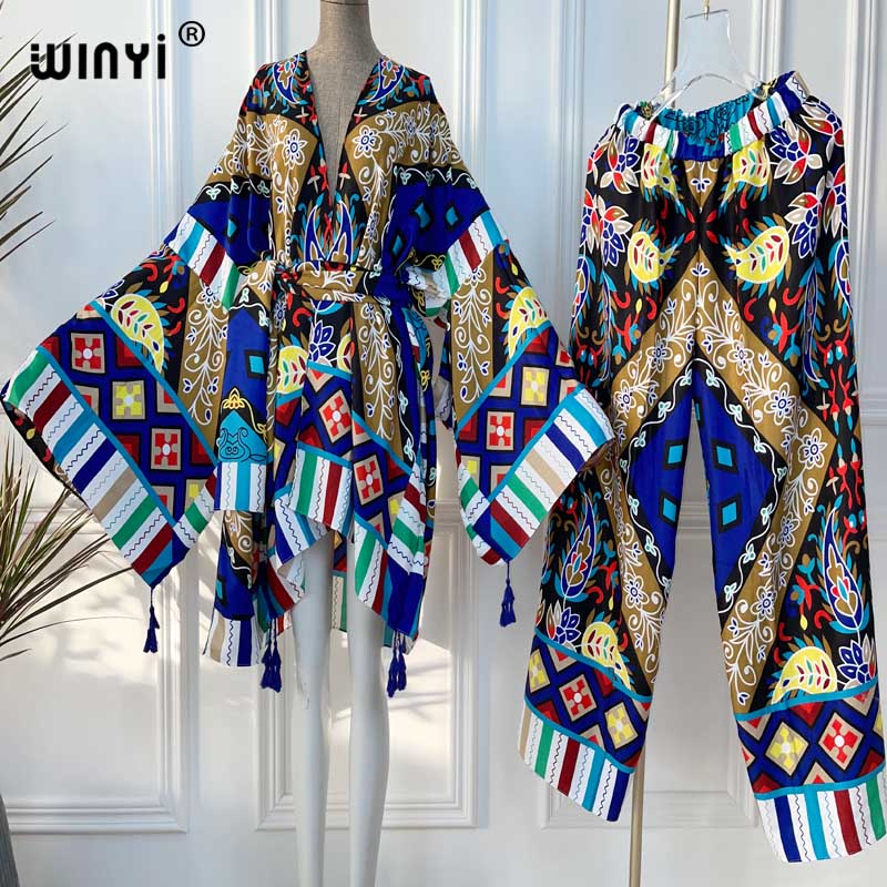WINYI two-piece suit kimono st - Women'S Fashion Kimono recension och pris