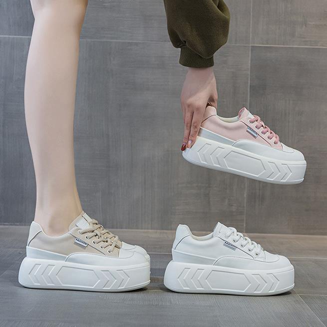 8cm Microfiber Leather Spring  - Sneakers Fashion Women recension och pris