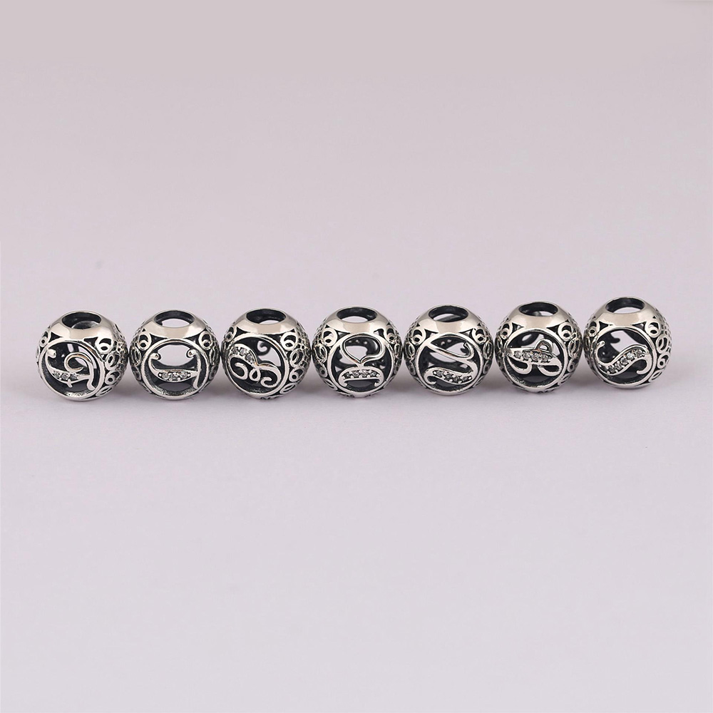925 Sterling Silver Bead Alpha - Women'S Fashion From The 20S recension och pris