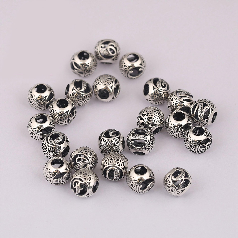 925 Sterling Silver Bead Alpha - Women'S Fashion From The 20S recension och pris