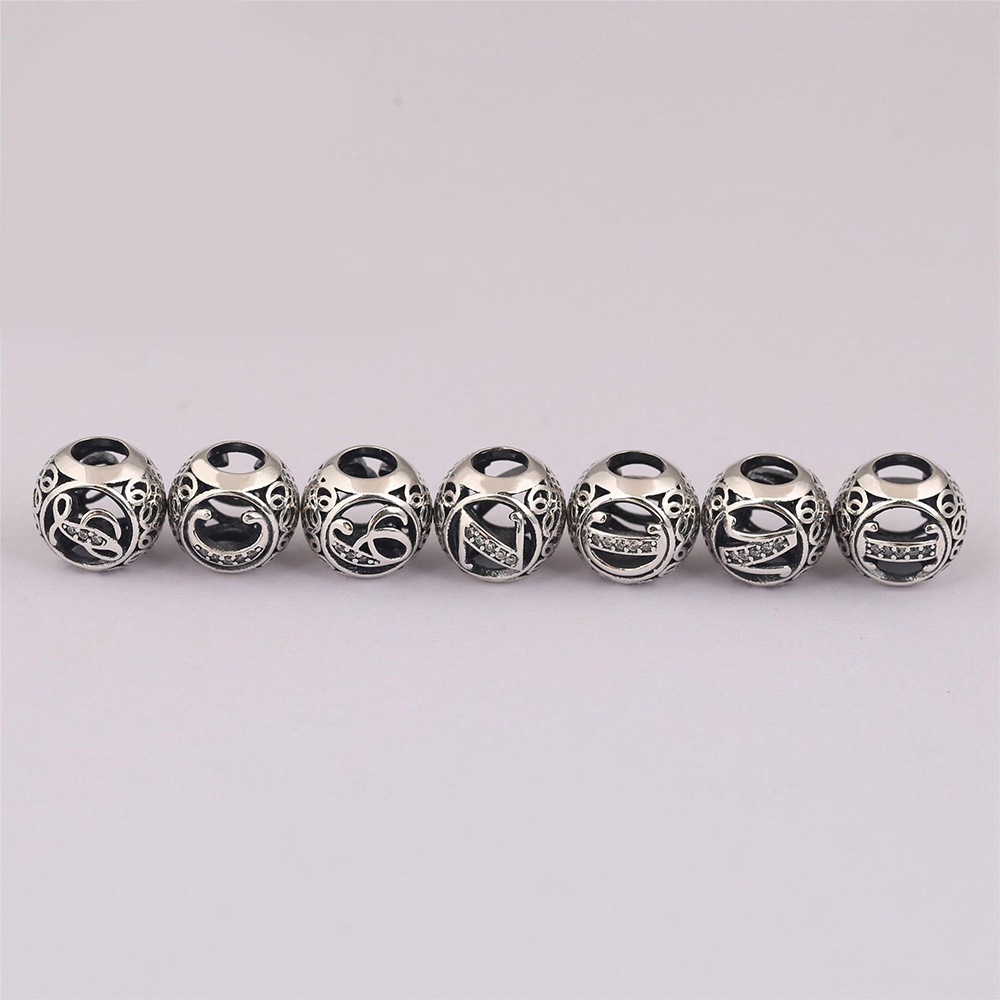 925 Sterling Silver Bead Alpha - Women'S Fashion From The 20S recension och pris